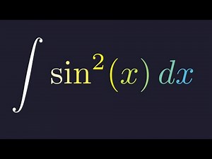 Integral of sin^2(x) using Power Reduction and U-Substitution