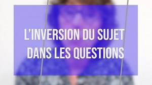 L'inversion du sujet