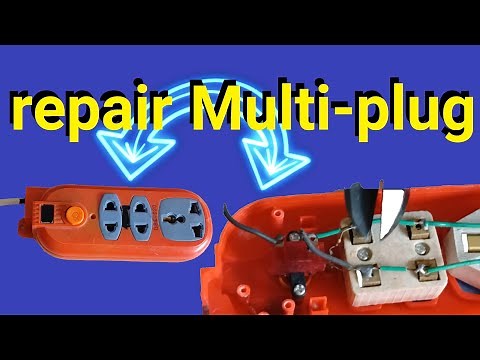 How to repair a Multi plug broken or damage wire Power Strip