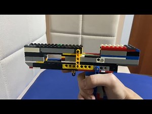 LEGO BLOWBACK RUBBER BAND PISTOL DESERT EAGLE SEMI / FULL AUTO