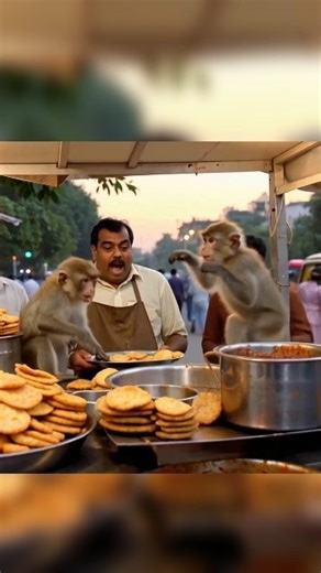 Bandar kaha se agye 😂😂#ai #aishorts #shortsai