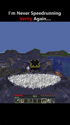 I'm Never Speedrunning Verity Again #usa #shorts #minecraft