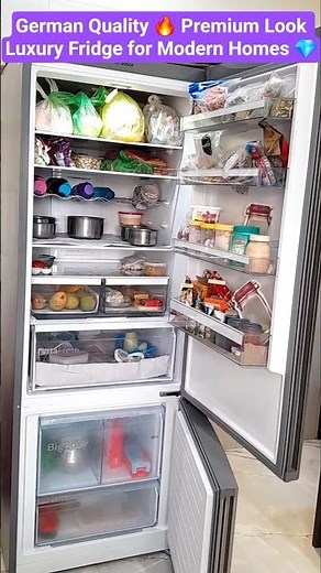Best Premium Fridge Under ₹1 Lakh? Bosch Double Door Fridge Honest Review★Stylish Design + Cooling❄️