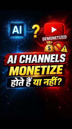 AI Channels Monetize nhi hote 😳 #ai #trending #shorts