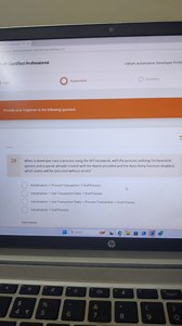When a developer runs a process using the REFramework, with the... | Filo