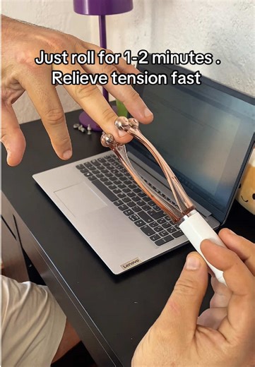 Hours at the keyboard or gym can leave your hands sore and stiff. Handsrelief is a portable hand and finger massager that eases tension, improves circulation and keeps you comfortable while you work or play. Perfect for office workers, gamers, and anyone with tired hands, just roll, relax, and keep going. #hands #relief #massager #health #arthritis