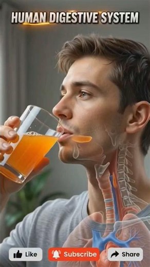 Human Digestive System Explained in 3D | How Digestion Works | Anatomy #shorts