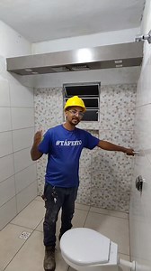 Chuveiro cascata feito com cerâmica retificada com menos de 300 reais segue o link da ducha inox https://mercadolivre.com/sec/2xhCiow https://mercadolivre.com/sec/1KxfMwE | Mãos Do Pedreiro