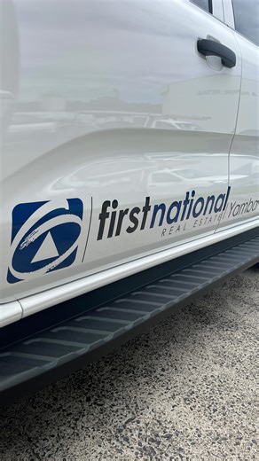 New year new car for First National Yamba & Iluka Win more work with fleet signage. contact us today #realestatesignage #fleetbranding #customsigns | Spectrum Signs Yamba
