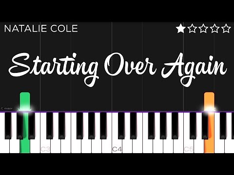 Natalie Cole - Starting Over Again | EASY Piano Tutorial