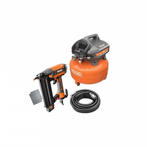 Reviews for RIDGID 6 Gal. Electric Pancake Air Compressor and Pneumatic 18-Gauge 2-1/8 in. Brad Nailer | Pg 2 - The Home Depot