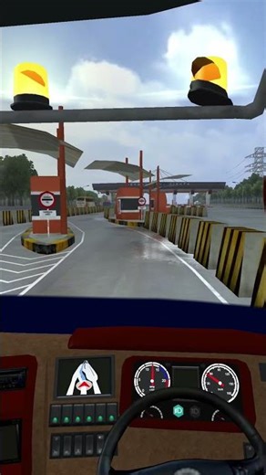 Highway toll gate passing in bus game #busgame #games