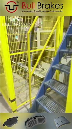 How to make Brake Pads by an automatic robot system? #brakepads #automobile#machine #factory
