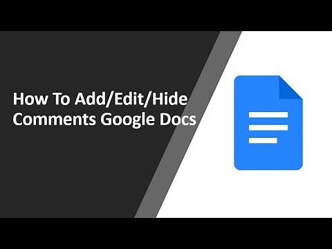 How To Add/Edit/Hide Comments Google Docs | Google Docs Comments | Hide Comments In Google Docs 2021
