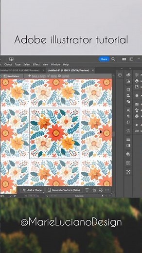 🎨 Learn how to create stunning patterns in Adobe Illustrator and apply them to any shape Adobe AI