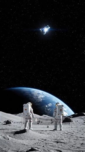 Moon Badminton Turns Into Alien Nightmare 😱👽 #Shorts#space #nasa