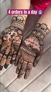 Karwachaut special mehendi orders 🥰 #karwachauth #hennadesign #minivlog #viralshorts #shortsviral
