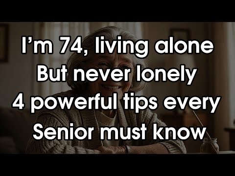 I’m 73, Living Alone but Never Lonely | 4 Powerful Tips Every Senior Must Know