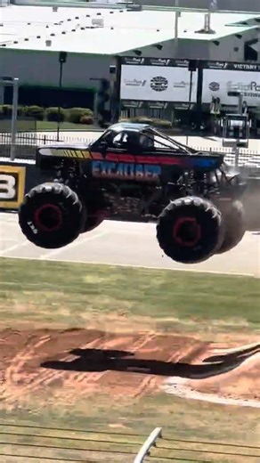 Excaliber Monster Jam Practice Race in Atlanta!