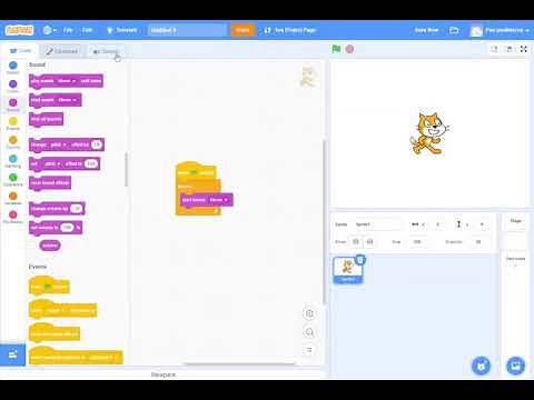 How to make a static sound in scratch