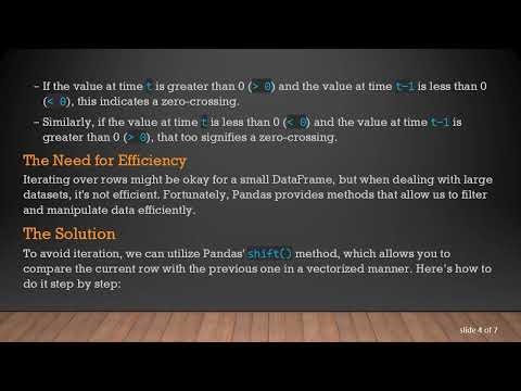 How to Efficiently Find Rows in Pandas DataFrame Where Value Crosses Zero
