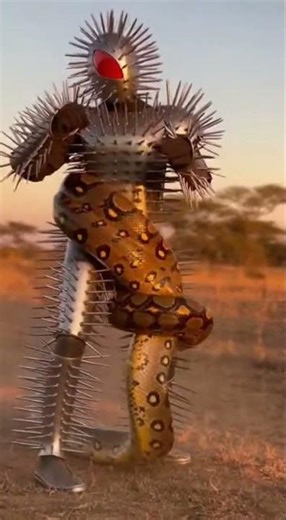 “Anaconda vs Spiked Armor Man 🐍⚔️.#shorts