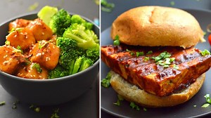 11K views · 126 reactions | 5 Vegan Tofu Recipes ♡ BBQ Tofu Sandwich ♡ Crispy Glazed Tofu ♡ Tofu Chili ♡ Tofu Crumbles Tacos ♡ Chocolate Tofu Pudding Recipe: https://tinyurl.com/y93ogw76 | Modest Dish | Facebook