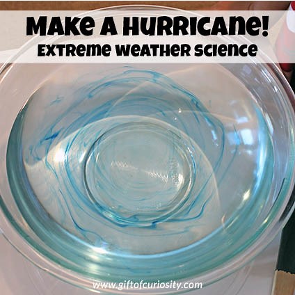 Make a hurricane {extreme weather science}