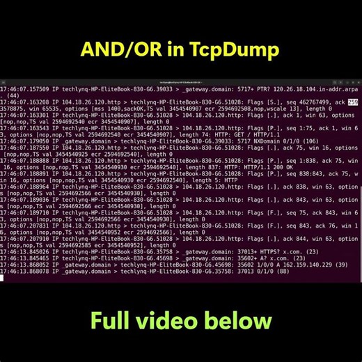Only Capture the Traffic You Want! (TCPdump Trick) #shorts #cybersecurity