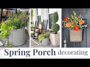 SPRING FRONT PORCH MAKEOVER | Front Porch Decorating Ideas for Spring 2023