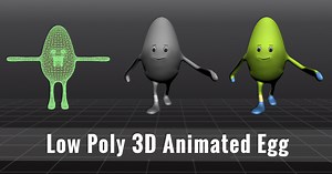 Low Poly 3D Animated Egg | 3D 角色 | Unity Asset Store