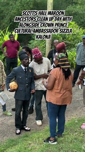 Scott’s hall Maroon 1 January Ancestors Clean Up Day with Crown Prince Sizzla Kalonji #maroon