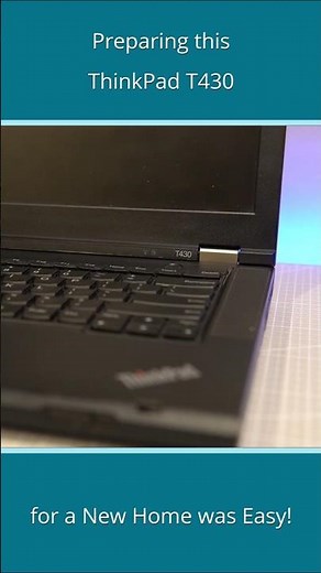 Preparing this ThinkPad T430 for a New Home Was Easy! #ThinkPad #Shorts