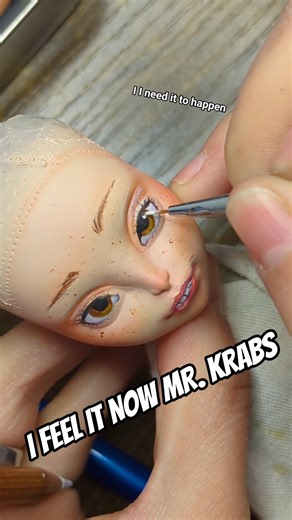 new face up who dis? #doll #customdollrepaint #artist #customooakdoll #faceup