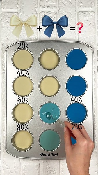 4 Custom Color Mixes from Navy Blue and Warm Sand #colormixing #colormix #art #artshorts #artcolors