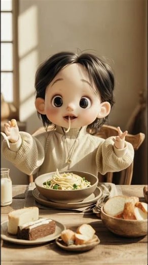 👶🍜 Baby Hides Food Then Eats It Secretly!