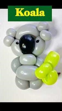 Koala balloon tutorial 🐨 コアラの作り方 【バルーンアートかねさん】 #koala #craft #diy