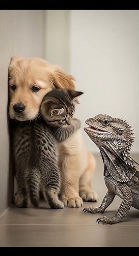 The Lizard That Scared This Kitten