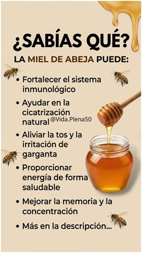 ¿SABIAS QUE LA MIEL DE ABEJA PUEDE?