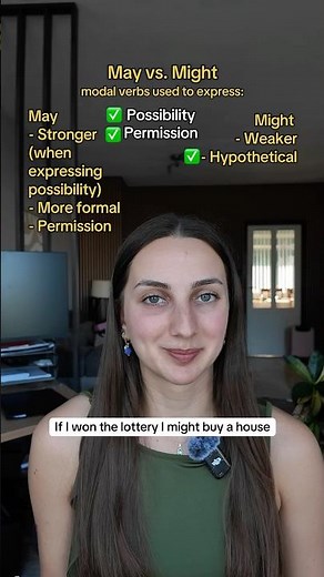 Modal verbs in English - May vs Might #englishlearner #englishmodalverbs #modalverbs