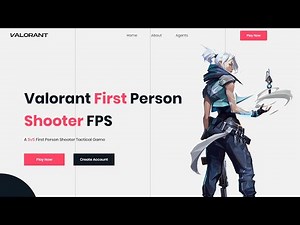 AMAZING VALORANT WEBSITE LANDING PAGE USING HTML & CSS | ONLY HTML & CSS