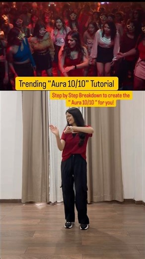 Aura 10/10 #dance #tutorial #meesayamurukku #tamilsong