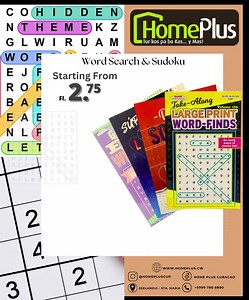Get lost in the world of words with our exciting word find puzzles ! #homeplus #summertime #curacao #explorepage | Home Plus Curacao