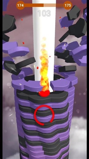 Stack Ball 3D 🔥| Fastest falling ball #gaming #shorts #stackball