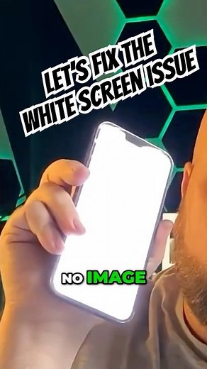 White Screen But iPhone Still On? Here’s Why #phonerepair #apple #pfix