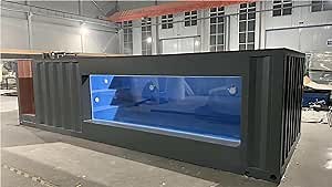 Amazon.com : 2024 20ft Elite Fiberglass Prefab Shipping Container Pool : Patio, Lawn & Garden