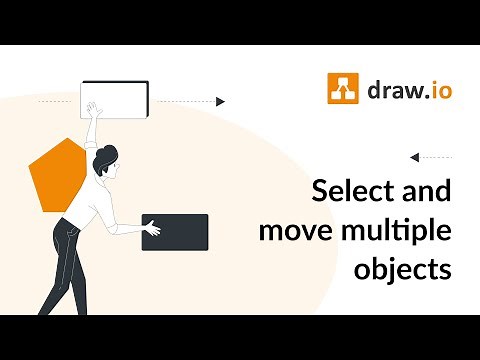 How to select multiple elements in draw.io on Windows
