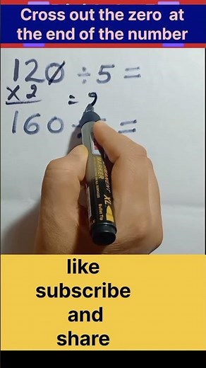 Division hack ➗ by 5 the hard way! 🤯#mathtricks #mentalmath #mathhacks #education