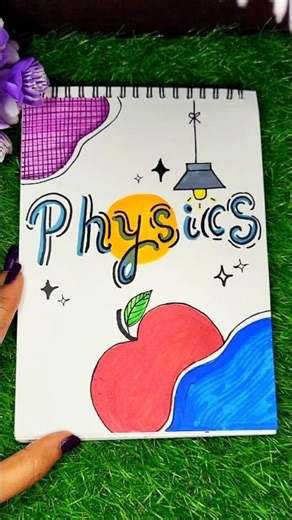 Simple & Beautiful Physics Cover Page Ideas #shorts #physics