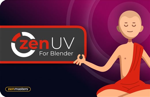 iBlender汉化版插件 Zen UV 4.4.22 最新双语中文版 禅宗UV 最强UV工具 快速智能展UV拆分优化工具 Blender插件 ZenUV 教程_哔哩哔哩_bilibili
